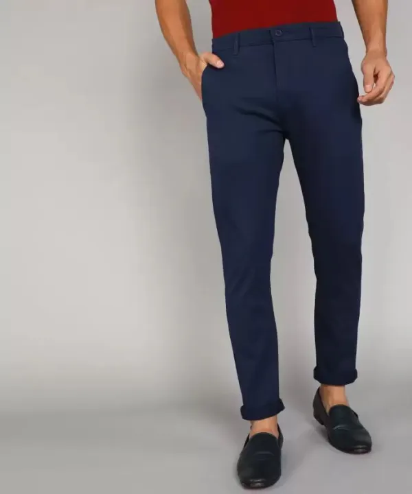 Men's%20Narrow%20Formal%20Official%20Navy%20Gabardine%20Pant%20-%20Kurti%20-%20Image%202