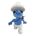 【selevn roind】New 25cm Anime Smurf Cat Plush Animals Blue Elf Cat Plush Toy Funny Popular Home Sofa Cushion Dolls Children Birthday Xmas gifts. 