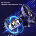 USB Handheld Mini Fan Foldable Portable Neck Hanging Fans 5 Speed USB Rechargeable Fan with Phone Stand and Display Screen.