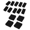 10 Pcs Rectangle Tube Inserts End Blanking Cap 25X50mm & 4x Plastic Square Tubing Tube Insert Blanking End Caps 50mm. 