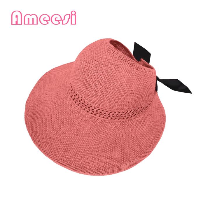 【Customer favorite】 Uv-resistant Wide Brim Hat Stylish Foldable Wide Brim Sun Hat for Women Perfect for Tl Beh Provides Sun Protection Lightweight Trendy Design for Outdoor tivities Sun Hat with Large Brim