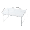 Acrylic Transparent Desktop Storage Box Office Storage Rack Foldable Heightening Rack. 