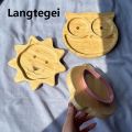 Children's Animal Pattern Bamboo Tableware with Base Suction Cup Baby Feeding Tableware Bamboo Plate Dinner Plate BPA Non-slip.