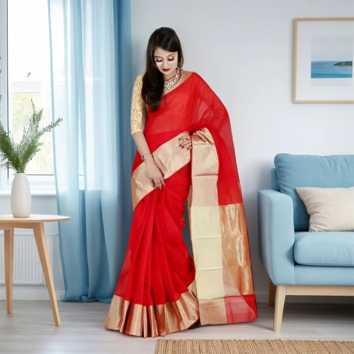 Tangail Half Silk Saree for Women - Multiple Colors