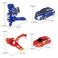 2022 New Cartoon Anime Turning Mecard KURUGY BUCKY GARGOTOS Transformable Robot Car Unicorn Toy Korea TV Action Figure + 3 card. 