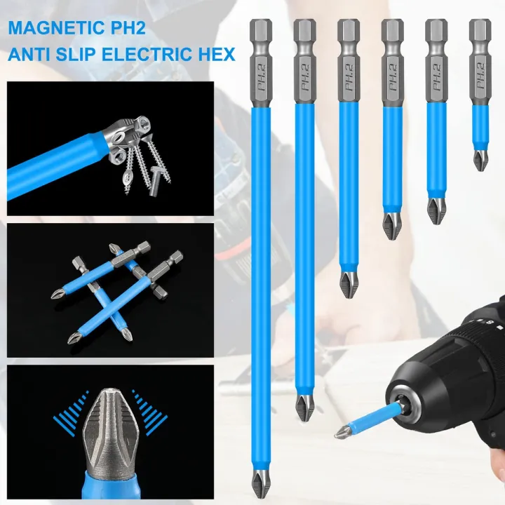 14%20Pcs%20Magnetic%20Anti%20Screwdriver%20Bits%20Set%20Impact%20Driver%20Bit%20Set%201/4%20Inch%20Hex%20Drill%20Bit%20Set%20-%20Image%202