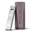 MR.GREEN Ultra Thin Nail Clippers Portable Nail Cutters With Cow Leather Cover Superior Texture Stainless Steel Manicure Tool. 