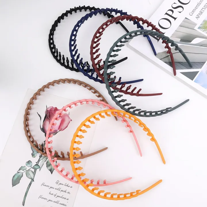 Women%20Solid%20Color%20Simple%20Headbands%20-%20%20Girls%20Elegant%20%20Korean%20Non-slip%20Elastic%20Hair%20Hoop%20-%20Ladies%20Face%20Washing%20Makeup%20Hairbands%20-%20Image%205
