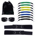 Speed and Agility Training Leg Resistance Bands Bonus Thigh Straps for Fitness Leg Strength Workout Football Running Training. 