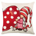 Red Throw pillow covers Festive Linen Valentine Pillowcases Polka dots Love heart Home decor for Bedroom decor Living room decor Valentine's Day gifting Couples' gift Home accents. 