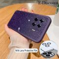New Phone Case For Tecno Spark 20 Pro+ Cover Camera Protection Semi Transparent Soft Silicone Shockproof Exquisite Glitter Powder For Tecno Spark 20 Pro Plus Case. 