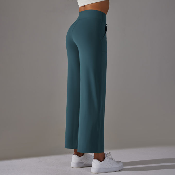 Wide%20Leg%20Pants%20With%20Pockets%20Women's%20Loose%20Yoga%20High%20Waist%20Legging%20Drawstring%20Outdoor%20Casual%20Jogging%20Gym%20Sports%20Flare%20Pants%20-%20Image%206