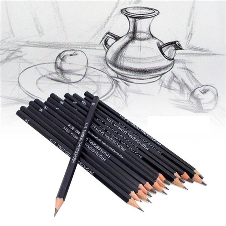 14Pcs/box%20Professional%20Sketch%20And%20Drawing%20Writing%20Pencil%20Stationery%20Supplies%206H-12B%20Pencil%20Painting%20Tool%20-%20Image%207