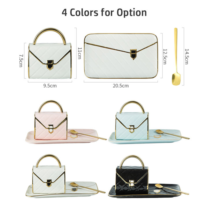 Migeet%20Special%20Handbag-Shaped%20Coffee%20Mug%20Set%20with%20Saucer%20&%20Spoon%20310ML%20Coffee%20Cup%20Ceramic%20Tea%20Cup%20Birthday%20Festival%20Gift%20for%20Mom%20Grandmom%20Wife%20Girlfriend%20-%20Image%206