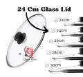 Glass Lid for Rice Cooker/Glass Lid for Frying Pan/Glass Lid for Korai/Glass Lid for Casserole/Glass Cover with Plastic Handle. 