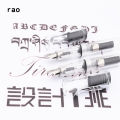 Jinhao Student school office ink pens Gothic parallel to the art flower body art Flat Tip Vinyl Tibetan Arabic Fountain Pen.