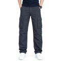 Export Quality Cotton Twill Cargo Pant For Men Pants 6-Pocket Olive & Black with Adjustable Drawstring (2026 Collection).