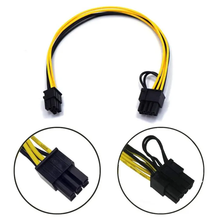 PCIE%206%20Pin%20Male%20to%208%20Pin%20(6+2)%20Male%20PCIe%20Adapter%20Power%20Cable%20(2%20Pack)%20-%20Image%204