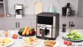 Sonifer SF-1018 new kitchen high quality 1500W with visual window digital led display electric air fryer 6 litres.