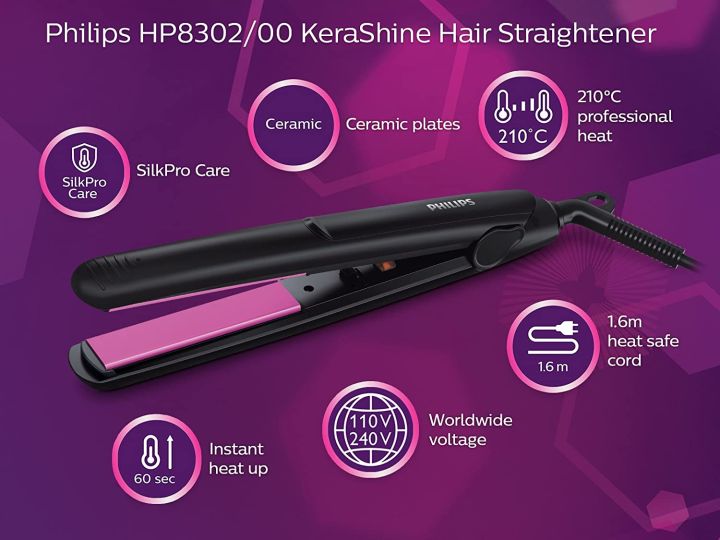 Philips%20HP8302/00%20Compact%20&%20Portable%20Selfie%20Hair%20Straightener%20-%20Image%203