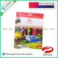 Petra Color Pencils 3.5 mm Diameter Pack of 24 Colors shade.