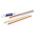Triangular Scale Ruler for Office & School - High-Quality Precision Measuring Tool.