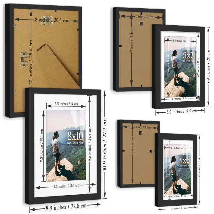 1pc%20Matte%20Black%20Wall%20Gallery%20Picture%20Frame,%20Available%20In%20Single%20Size%2012x16/11x14/8x10/5x7/4x6%20Inch%20,%20Wall%20Hanging%20Photo%20Frame%20-%20Image%205