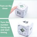 Cube-Timer Kitchen Timer for Time Management and Countdown (White). 