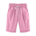 Summer Shorts Women Summer Bermuda Shorts Large Size 4XL Loose Casual Sports Stretchy Cotton Straight Leg Breathable Sweatshorts. 