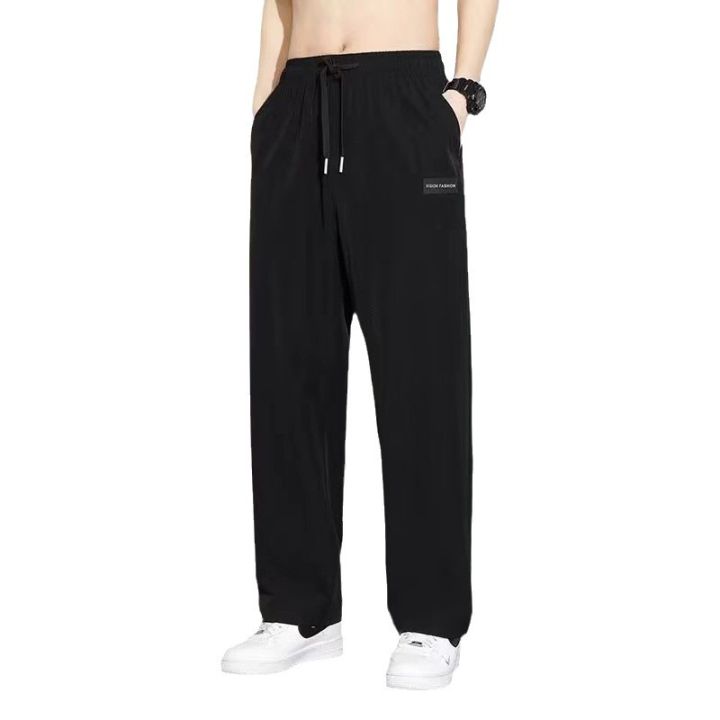 Cross-border%20Ice%20Silk%20Straight%20en's%20Summer%20hin%20ren%20rand%20raps%20Loose%20Wide-leg%20Qui-dr%20s%20Casual%20ants%20-%20Image%205