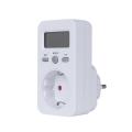 （New）LCD Diplay Electricity Uage Power Meter ocket Energy Wattage KWH Conumption Cot Analyzer Monitor Outlet AC230V EU Plug. 