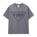 Oversized Hip-Hop T Shirts Cute Triangular Paris letter Harajuku Print Tee Regular Mens Tops Quality Rapper Tshirt.