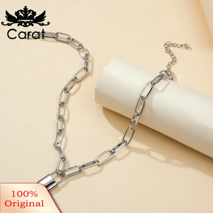 Simple%20Love%20Lock%20Pendant%20Alloy%20Chain%20Unisex%20Necklace%20Party%20Jewelry%20Couple%20Gift%20-%20Image%209