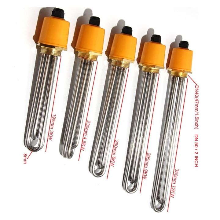 ELECTRIC HEATER 3 to 12 KILOWATT TUBULAR WATER HEATER WITH ACCESSORIES