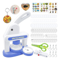 Button Maker Machine 70pcs Pin Maker Installation-Free 55mm+35mm Badge Punch Pressing Machine.