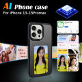 NFC E-ink Screen Phone Case For iphone 13 14 15 Pro Max Case Smart DIY Shockproof Cover Anime Character Phone For Battery Free.
