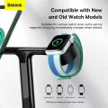 Baseus 3 in 1 Magnetic Wireless Charger Stand For iPhone 14 13 12 Pro Airpods Phone Fast Charge Dock Station For Apple Watch 8 7. 