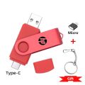【Ready Stock+FREE Shipping+COD】HP Flash Drive 3 in 1 OTG USB Type C/Micro Flash Drive 2tb 1tb 512gb 256gb Pendrive High Speed Pen Drive for Phone/Tablet/PC. 