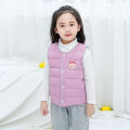 off-Season Children down Cotton Vest Big Boy Warm Waistcoat Medium Girls Thickening Vest Baby Vest Autumn and Winter. 
