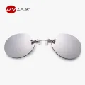 【VisioN Shop】SilverClipUVLAIK Mini Clip Nose Men UV400 Round Sun Glasses Hacker Empire Matrix Morpheus Rimless Sunglasses. 