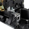 Throttle Cable Bracket, 2Pcs Adjustable Throttle Cable Bracket Kickdown Chrome Throttle Cable Mount for SBC BBC Holley. 