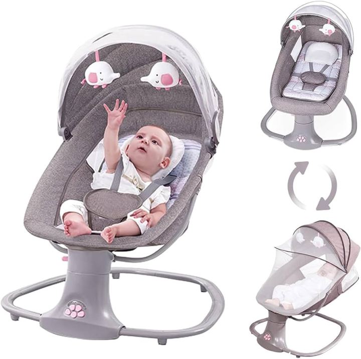 Deluxe%20Multi-Functional%20Remote%20Control%20Bassinet%20New%20born%20to%20Toddlers%20Bouncer%20with%20Vibration%20Rattles%20-%2018%20kg%20-%20Image%202