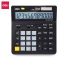 Deli M01020 Desktop Calculator - Big Display - Black - 12 Digit.