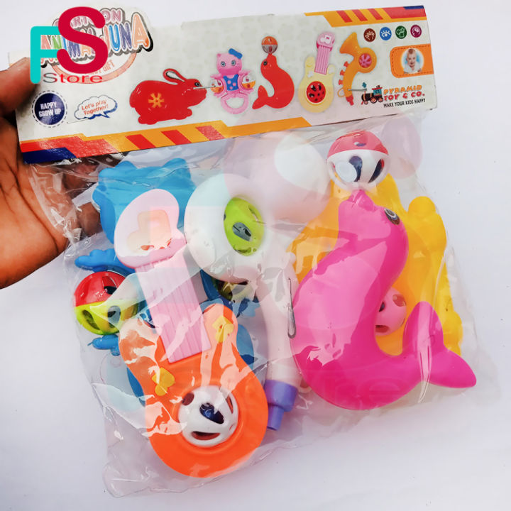 Baby Play set jhunjhuni set 5pcs বাচ্চাদের খেলার সেট ঝুনঝুনি সেট 5 পিস