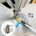 Stainless Steel Sewing Rolled Hemmer Foot 3mm-10mm Durable Sewing Machine Presser Foot DIY Crafts Hemming Puller.