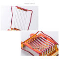 Egg Slicer Stainless Steel Eggs Hard Boiled Metal Tomato Cutter Section Chopper.