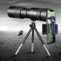 10-300x40 Zoom Telescope HD Portable Strong Binoculars Long Range Professional Monocular BAK4-Prisms For Hunting Camping.