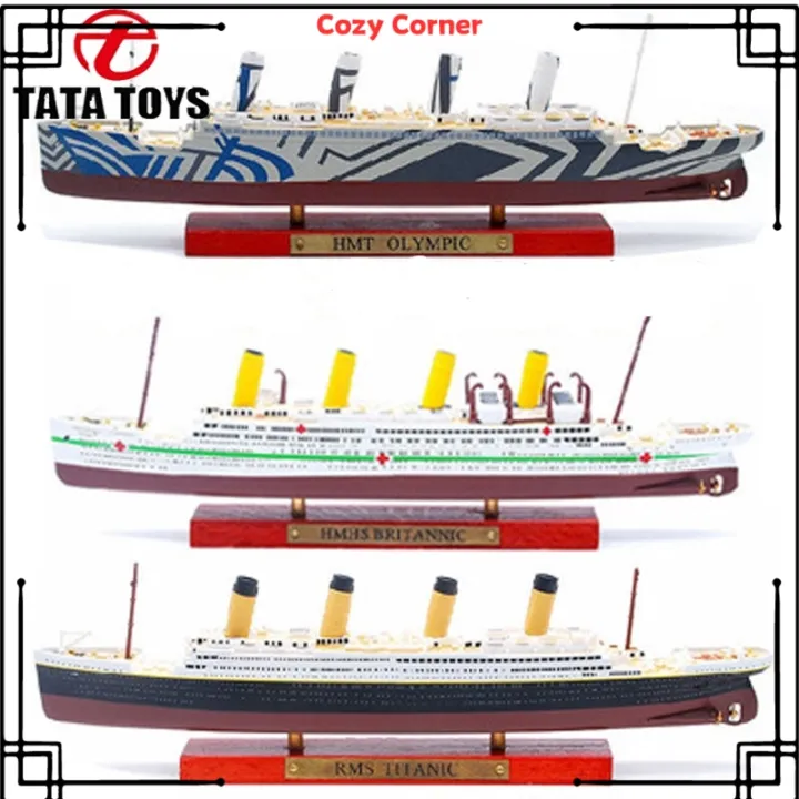 Cozy1:1250 RMS TITANIC LUSITANIA MAURETANIA NORMANDIE BRITANNIO Cruise Ship Model Atlas Diecast Boat Toys Collectiabl