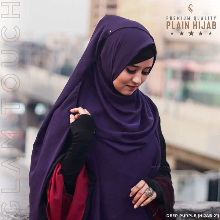 Premium%20Quality%20Full%20Coverage%20Diamond%20Georgette%20Plain%20Hijab%20-%20Image%203