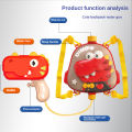 Children's cartoon water spray toys super large capacity baby outdoor beach water interactive rafting backpack shooting water toys. 